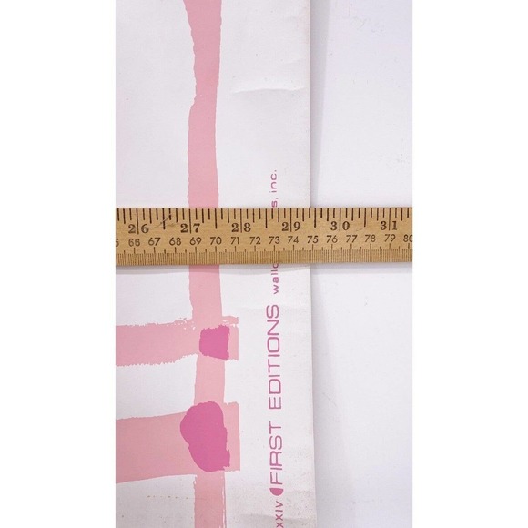 Vintage First Editions Wallpaper 29" x 22" 1 Roll Panel MCM Pink Tartan 70s - Picture 5 of 6